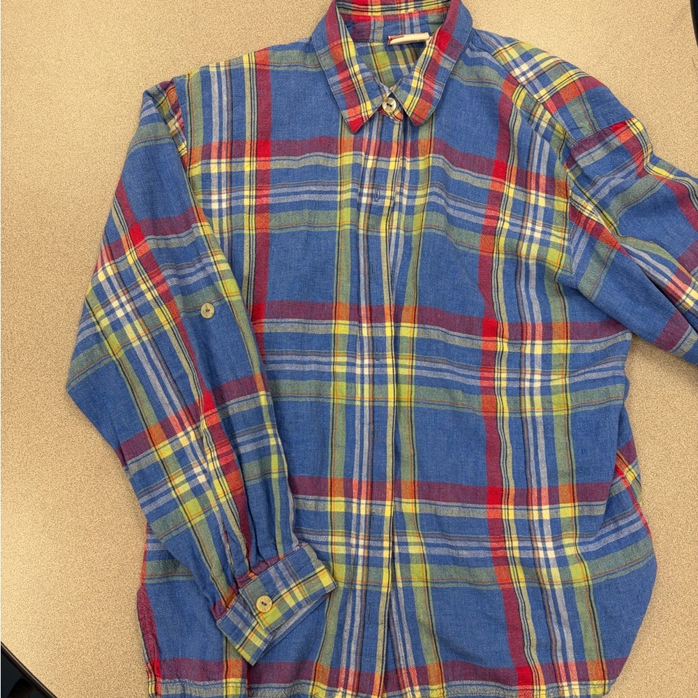 Koret Vibrant Plaid Button-Down Shirt